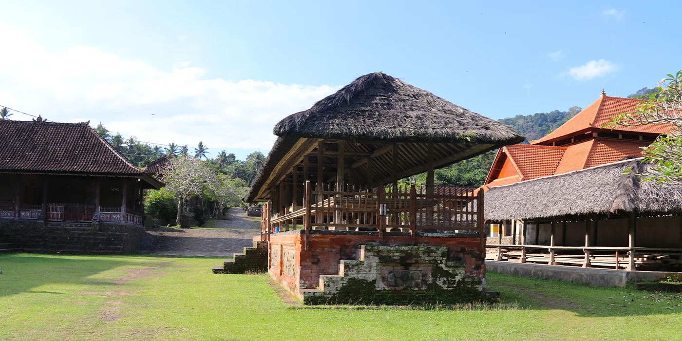 Traditional village of Tenganan Bali with Balinese culture
