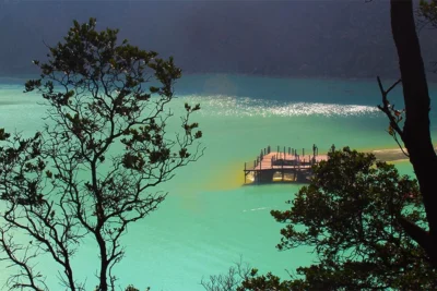 white crater ciwidey on the highest place