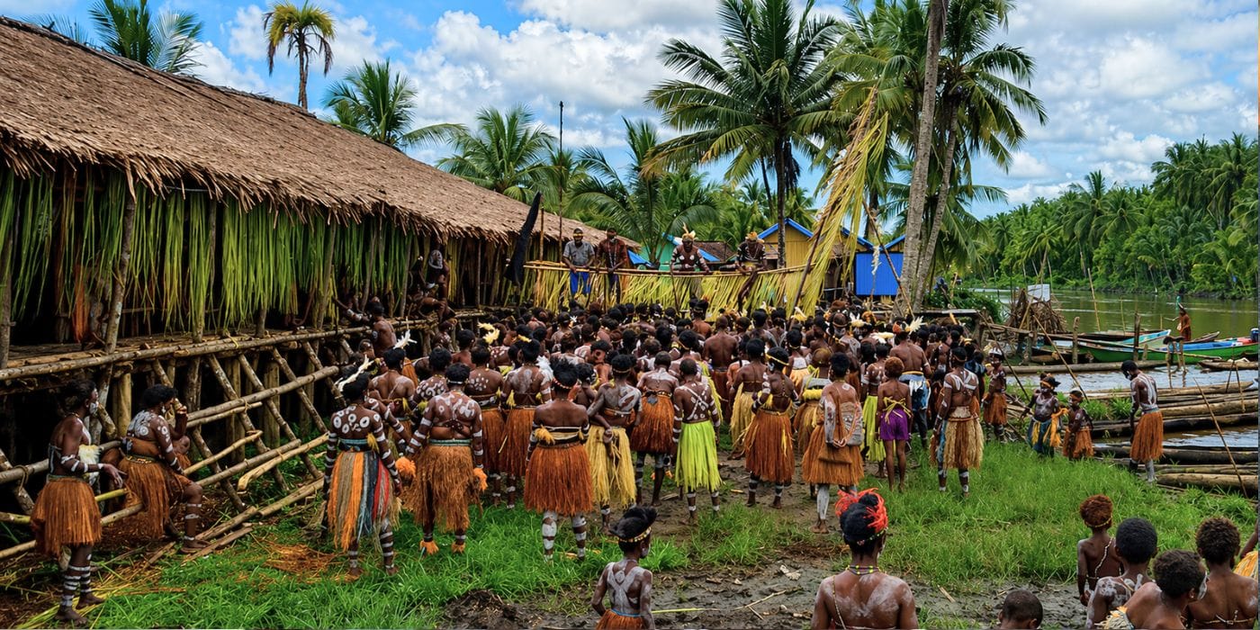 Asmat tribe festival Papua